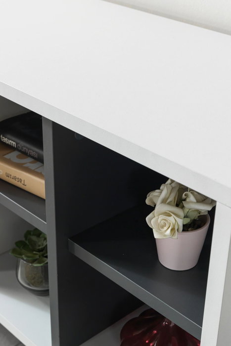 Hanah Home Şile 3112 Soporte para TV Blanco y Antracita Hanah Home Şile 3112 Soporte para TV Blanco y Antracita